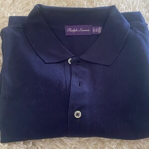 Ralph Lauren Purple Label XXL Navy Blue short sleeve Polo shirt